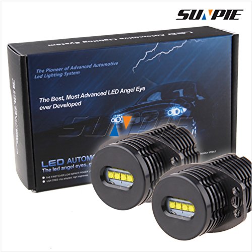 Sunpie LED easy_install 6000K Colore bianco eccellente LED Angel eyes 40w E90 Luce Marker LED lampadina luce Car Kit DC12-24V