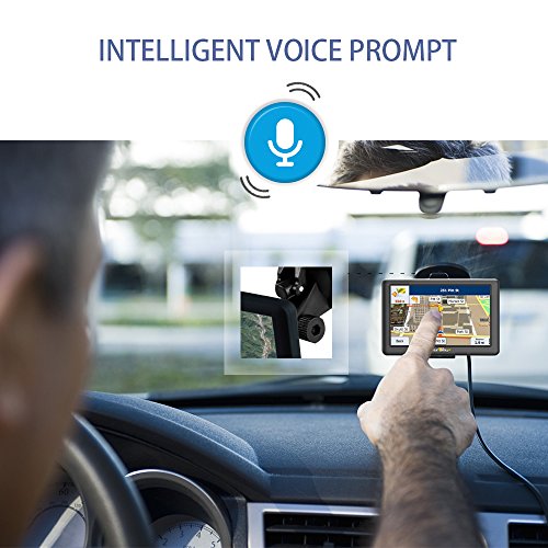Sunways auto navigatore GPS 12,7 cm 8 GB touchscreen capacitivo con navigatore satellitare sistema includono auto camion navigazione UE latest Maps and lifetime free aggiornamenti