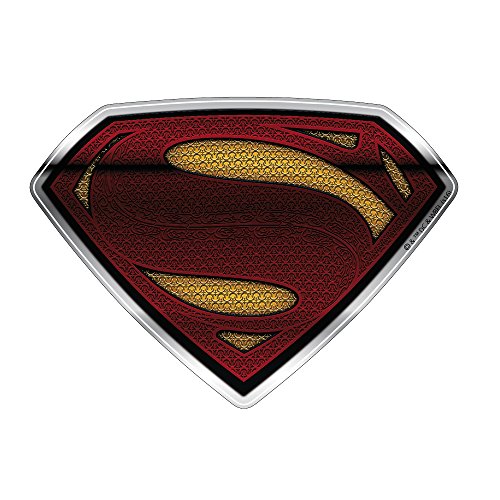 Superman logo Automotive Decal, Batman V Superman con cupola emblema adesivo per tutte le auto camion moto portatile quasi nulla (cromo, multicolore)