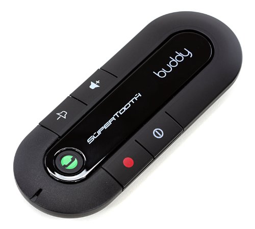 SuperTooth Buddy Kit Vivavoce Bluetooth 2.1 con Supporto auto per Smartphone, Bianco