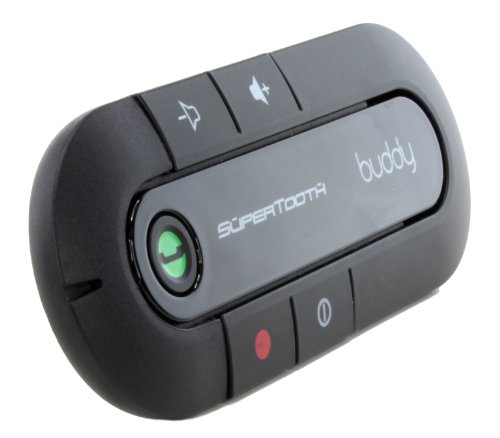 SuperTooth Buddy Kit Vivavoce Bluetooth 2.1 con Supporto auto per Smartphone, Nero