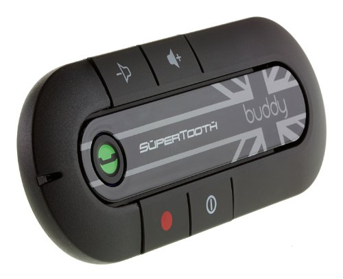 SuperTooth Buddy Kit Vivavoce Bluetooth per Auto, Nero - Union Jack