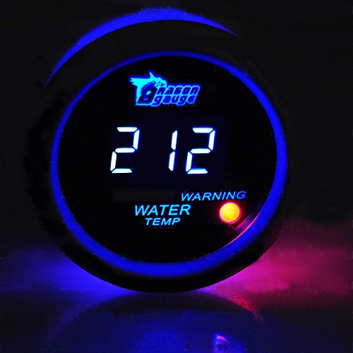 Supmico 12V Auto 52mm Universale Digitale led blu display leggero indicatore della temperatura dell