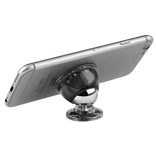 Supporto Auto Magnetico Universale - Supporto per tavolo e scrivania telefono e dispositivi gps - 360 Gradi di Rotazione - super aderente - NERO