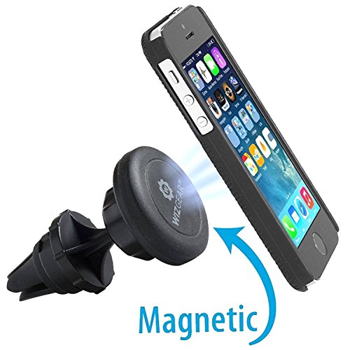 Supporto auto, mini Wizgear universale Air Vent auto supporto magnetico, per cellulari e tablet con Fast swift-snap Technology, Magnetic Cell Phone Mount con una testa girevole (esteso testa girevole)
