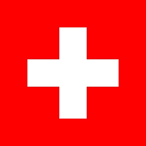 Svizzera (quadratico) Bandiera | 0.06m² per Diplomat-Flags Bandiere per Auto