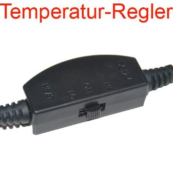 Systafex - Coprisedile riscaldabile in carbonio con interruttore per due livelli di temperatura, 12 V