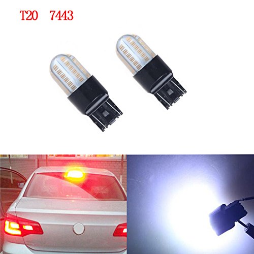 T20 COB LED 7440/7743 W21/5 W T20 DRL Reverse Tail Lamp stop luce freno 2 x bianco giallo