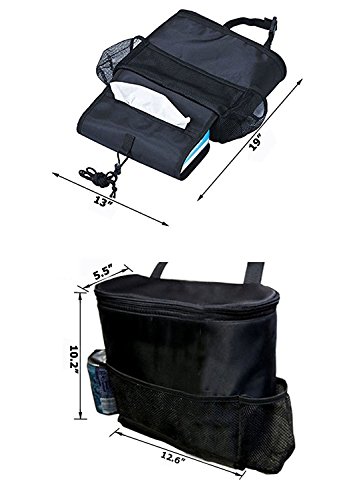 Tankerstreet auto sedile posteriore organizer supporti di memorizzazione Cooler bag organizzatore multi-pocket Travel Storage Bags for Road trip