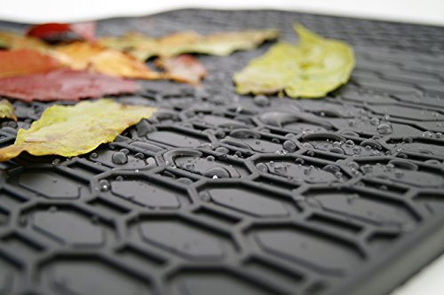 Tappetini auto in gomma per Seat Ibiza 5 tappetini in gomma x 4, colore: nero