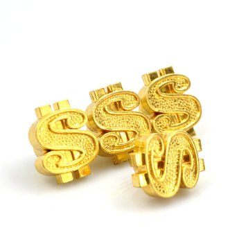 Tappo della valvola personalità con figura del dollaro in oro