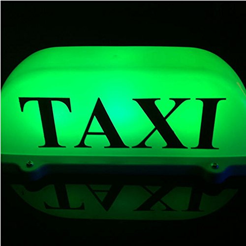 Taxi luce Top/nuovo LED tetto Taxi segno 12 V con base magnetica, colori verde LED Auto luce