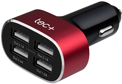 Tec + Basics 5 A Universal Triple USB caricabatteria da auto in-car Charger con 3 porte USB per ricarica contemporanea di più dispositivi USB in auto