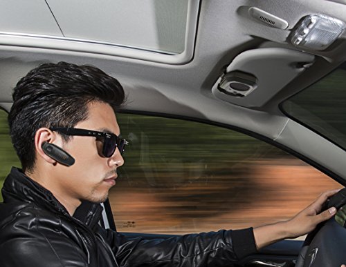 Technaxx 4576 Bluetooth Car Kit con in Ear cuffie BT X30, Auto Bluetooth Vivavoce con rimovibile Nero