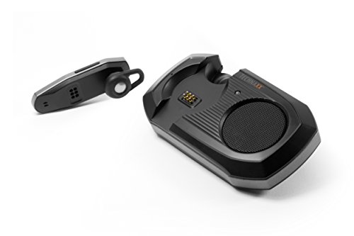 Technaxx 4576 Bluetooth Car Kit con in Ear cuffie BT X30, Auto Bluetooth Vivavoce con rimovibile Nero