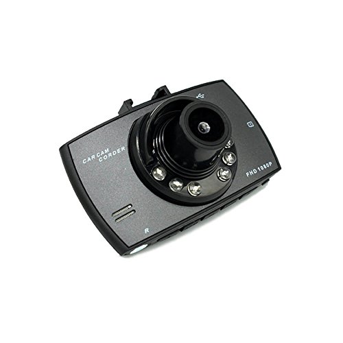 Tecony, telecamera per cruscotto auto, risoluzione Full HD 1080p, videoregistratore DVR di 2,7 pollici, grandangolare a 140°, con G-Sensor, rilevazione di movimento, visione notturna, registrazione in loop, monitoraggio del parcheggio