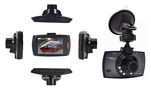 Tecony, telecamera per cruscotto auto, risoluzione Full HD 1080p, videoregistratore DVR di 2,7 pollici, grandangolare a 140°, con G-Sensor, rilevazione di movimento, visione notturna, registrazione in loop, monitoraggio del parcheggio