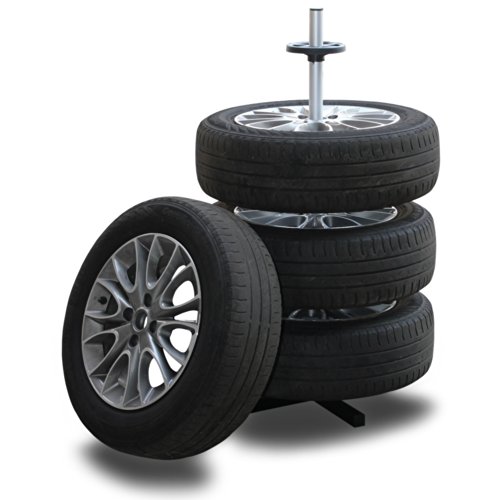 TecTake Albero per Cerchioni per Pneumatici Supporto porta ruote larghi fino a 225 mm