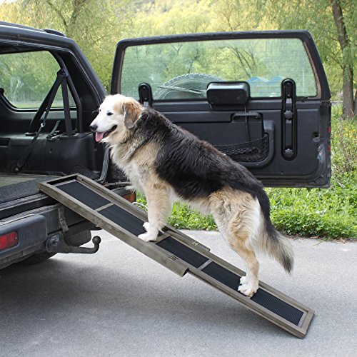 TecTake Rampa pieghevole per cani auto macchina 165 x 43cm
