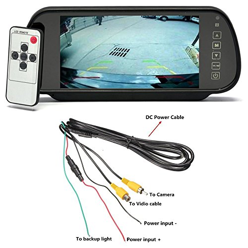 TFT LCD ad alta risoluzione Video sensore di parcheggio di retrovisione Car System Backup Inversione Rilevatore di veicoli Monitor con fotocamera impermeabile LCD Monitor d