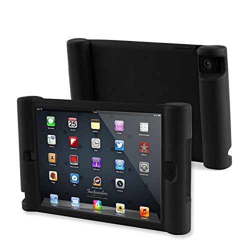 TFY Supporto iPad Mini & Mini 2 Poggiatesta Auto per Bambini – Smontabile Leggero Anti-Urti Anti-Scivolo Silicone Morbido Cover Maniglia - (iPad Mini & Mini 2 & Mini3, nero)