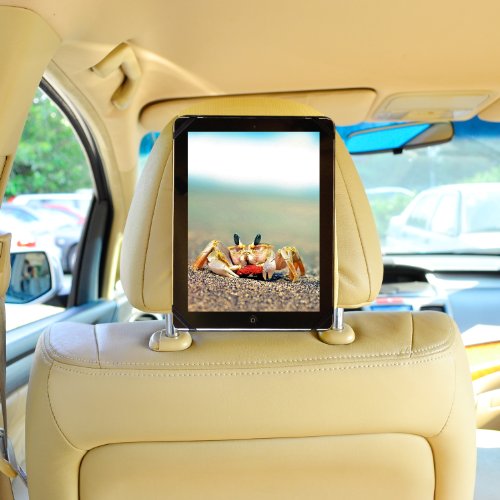 TFY Supporto per Poggiatesta Auto 9 -10.1 pollici Tablet PC, Edizione Montaggio-Veloce Smontaggio-Veloce - per iPad Pro 9.7" e Altro 9 -10.1 pollici Tablet PCs, Beige