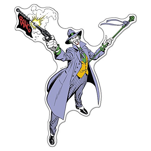 The Joker auto decalcomania, con cupola Batman personaggio emblema adesivo per auto camion moto portatile quasi nulla (multicolore su sfondo trasparente)
