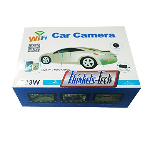 Thinkels-Tech, Trasmettitore wireless da 2,4 Ghz e ricevitore WIFI video per telecamera a circuito chiuso per vista posteriore auto, supporta i sistemi per telefoni IOS iPhone/Android