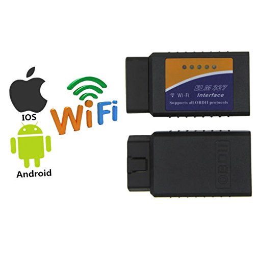 Tkstar, auto Bluetooth OBD2 scanner OBD2 wireless, WiFi, lettore di codice auto strumento diagnostico connessione via WiFi con dispositivo iOS, Android e Windows, più di 3000 codice dati per la maggior parte dei veicoli (WIFI)