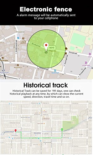TKSTAR GPS Tracker,Localizzatore di Veicolo Tracking in tempo reale GPS Locator per Auto, Moto,GSM, SMS, GPS, GPRS, APP, Chiavi antifurto GT02A