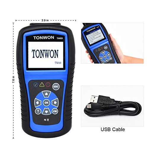 Tonwon OBD2 scanner auto guasto lettore di codice auto OBDII diagnostico per check Engine Light (TW69)
