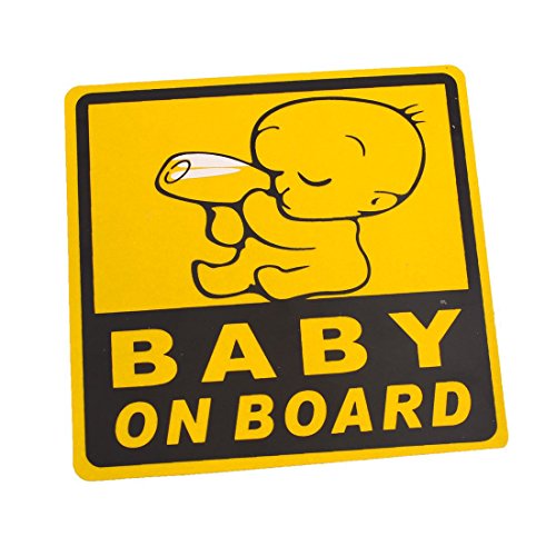 TOOGOO(R) Auto Bambino Esterno sul segno sicurezza bordo della decalcomania di 11 cm x 11cm
