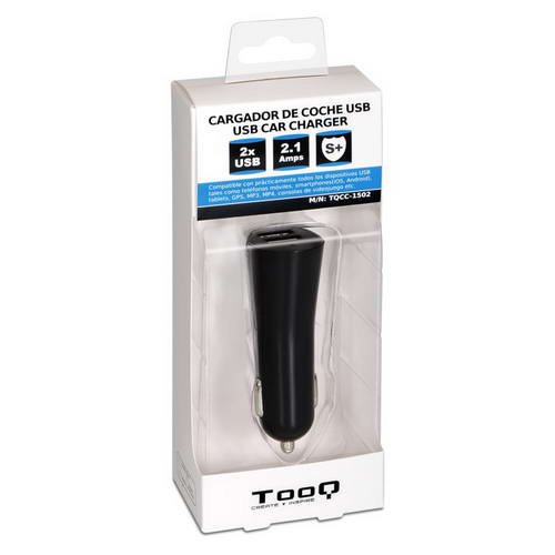 TooQ TQCC-1502 Auto Black mobile device charger - Mobile Device Chargers (Auto, Universal, Cigar lighter, Overload, Contact, Black)