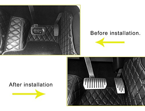 topfit-custodia personalizzato pedale imbottiture per modello S e modello x, modello di auto alluminio copripedali per modello S/x (un set di 2 pezzi)