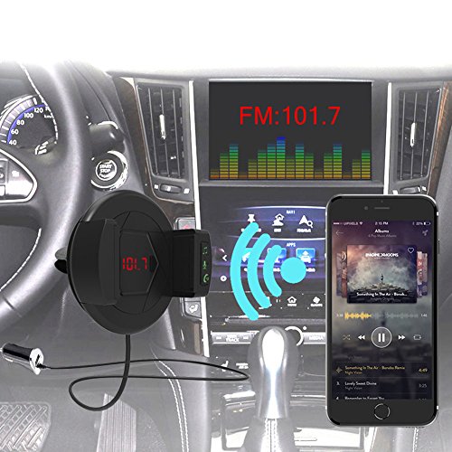 Trasmettitore FM Bluetooth , Starcrafter Trasmettitore FM Bluetooth 4.1 Radio Audio Adatattore, 3 in 1 kit auto con [Caricabatteria USB veloce] [Mikrofon Freisprechen] [Supporto telefonico] Ingresso AUX per iPhone, Android e MP3