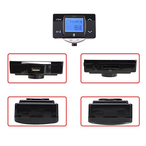 Trasmettitore FM di alta qualità, schermo LCD da 1,5 pollici, trasmettitore da auto per lettore MP3, supporta schede SD/MMC + telecomando e vivavoce