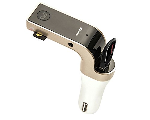 Trasmettitore FM, multifunzione vivavoce Bluetooth, auto lettore MP3 Radio Handsfree Car Kit con 2 porte USB di ricarica (nero)