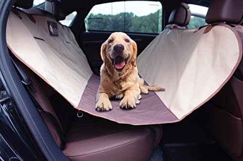 Travel Pet set W/Bungee sedile coprisedile per auto di cintura & Dog Petter – non slip, materiale impermeabile cover & amaca – elastico e assorbe gli urti e cintura di sicurezza – regalo perfetto per proprietari di animali domestici