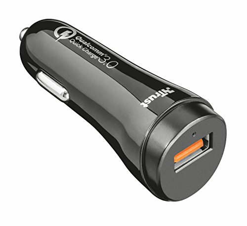 Trust Urban Caricabatterie USB da Auto, Rapido, con QC3.0 e Autorilevazione