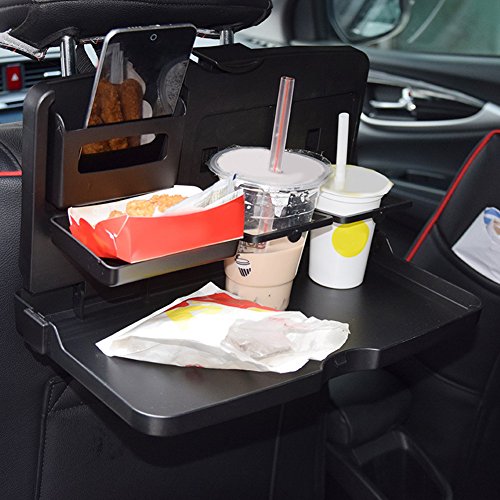 Tuankayuk 2PCS universale auto vassoio pieghevole tavolo da pranzo piastra auto pallet