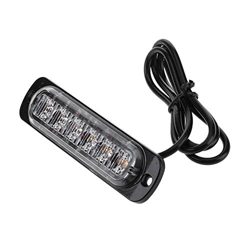 Tuankayuk 4pcs 6LED Slim flash Light bar auto veicolo di emergenza attenzione Strobe lampade