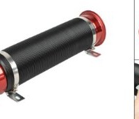 Tubo manicotto flessibile aspirazione aria fredda diametro 80mm regolabile nero bordeaux