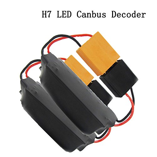 TXVSO8 H7 LED Riflettore faro Canbus Adapter Avviso Eliminator Fault Canceller Resistor