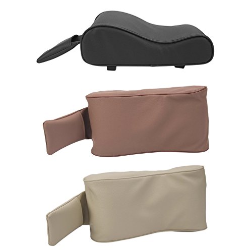 Ulable bracciolo interni auto universale Pad tappetino per box bracciolo bracciolo in pelle PU scatola (nero)