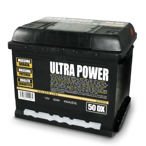 ULTRA POWER Batteria per auto 50Ah DX 450A pronta all