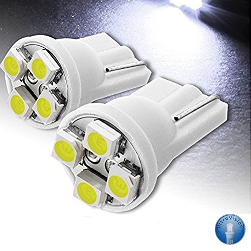 Ultra Vision SMD 501 Sidelight Lampadine, 12 V, 5 W, confezione da 2 – Pure luce bianca 6000 K