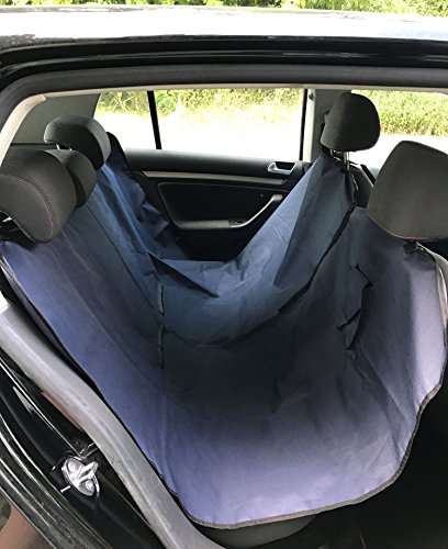 umoi auto amaca cane, Robuste coperta di protezione per sedile posteriore in blu scuro, Copri Sedili ca. 140 x 150 cm