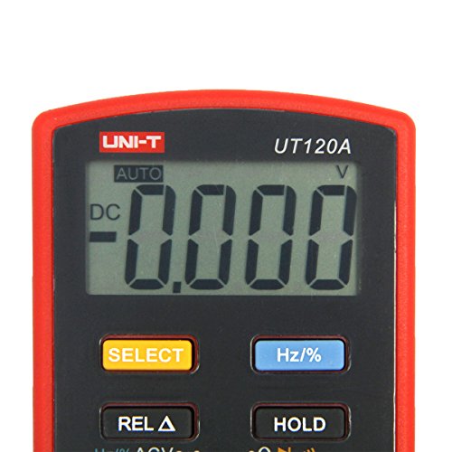 UNI-T UT120A multimetro digitale AC / DC Tensione Corrente Resistenza Capacità Frequenza Tester auto Range formato tascabile