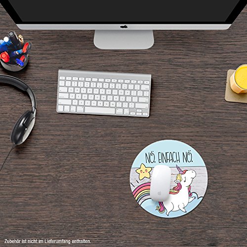 Unicorno Mousepad Noe | DV _ 221 | con base antiscivolo | Mouse Computer di Unicorn nuvole stelle arcobaleno Idea Regalo Mouse Pad