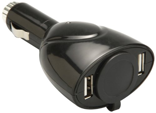 Unitec 77098 - Adattatore 12 V con 2 attacchi USB